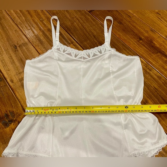 Vintage Pink Lady white nylon teddy bodysuit - Picture 12 of 14